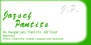 jozsef pantits business card